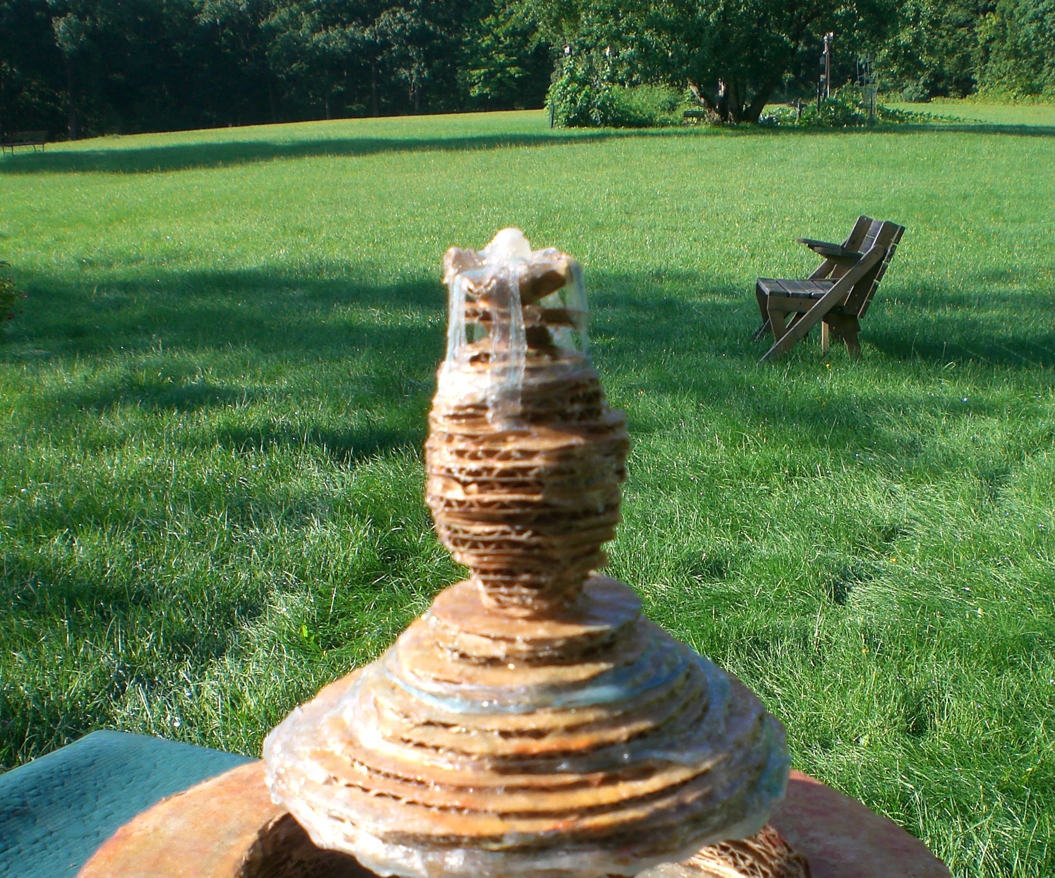 Cardboard Fountain