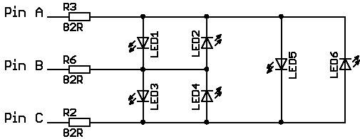 Charlieplexing LEDs- the Theory : 7 Steps (with Pictures) - Instructables