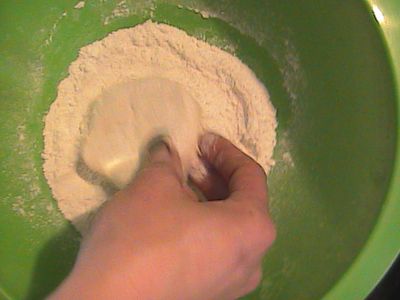 Pre-heating the Oven and Making the Crust...