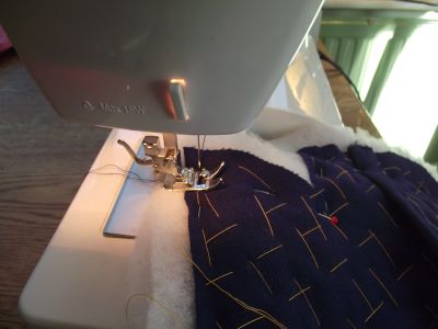Pin Back & Front Together and Then Sew