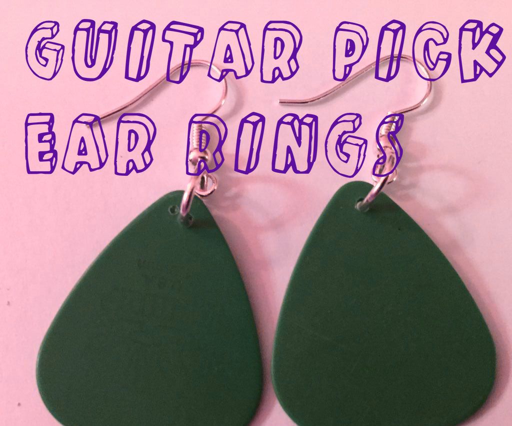 Guitar Pick Ear Ring