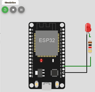 My Favorite Blink LED Using ESP32 Emulator