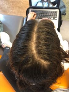 Parting and Spraying Your Hair