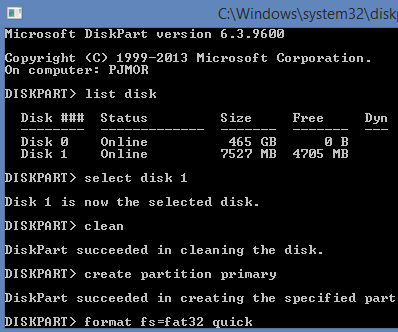 Format a Partitioned Storage Device