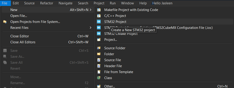 Creating a New Project