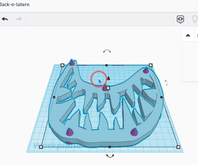 Jack-o-Lantern Decorations (TinkerCAD)