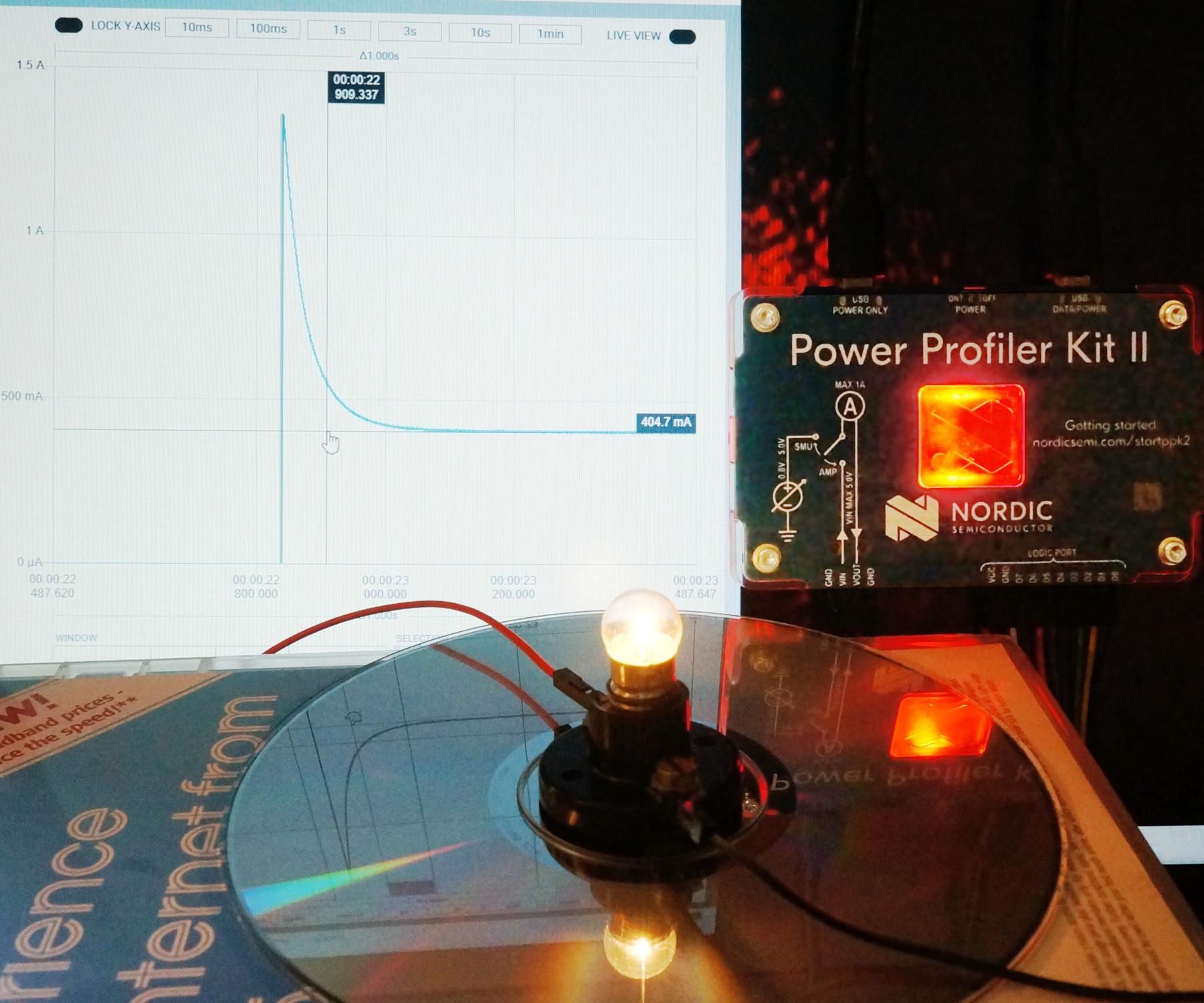 RGB LED Current Measurement With Nordic Power Profiler Kit II 13