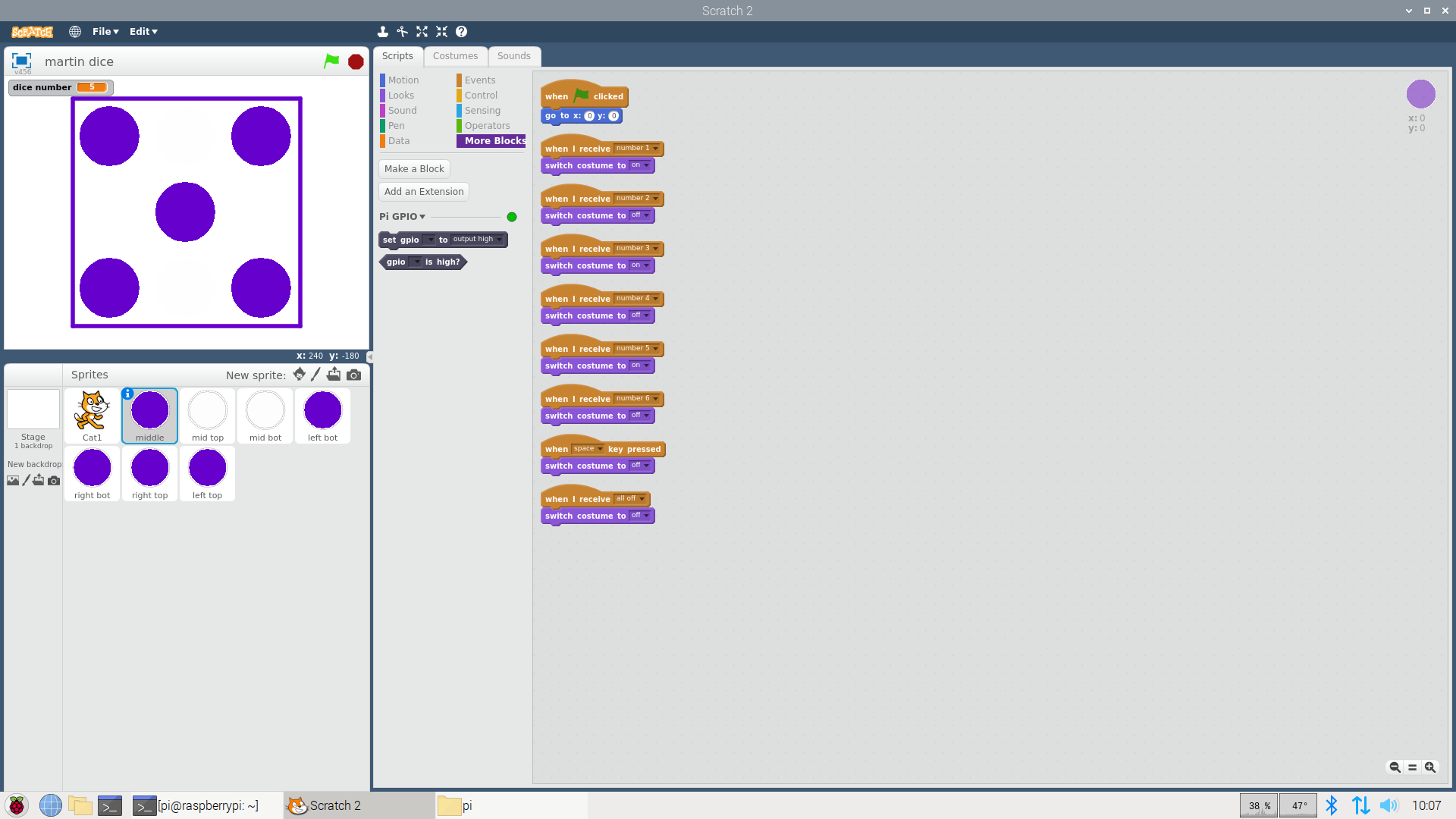 Raspberry PI Dice Project : 6 Steps - Instructables