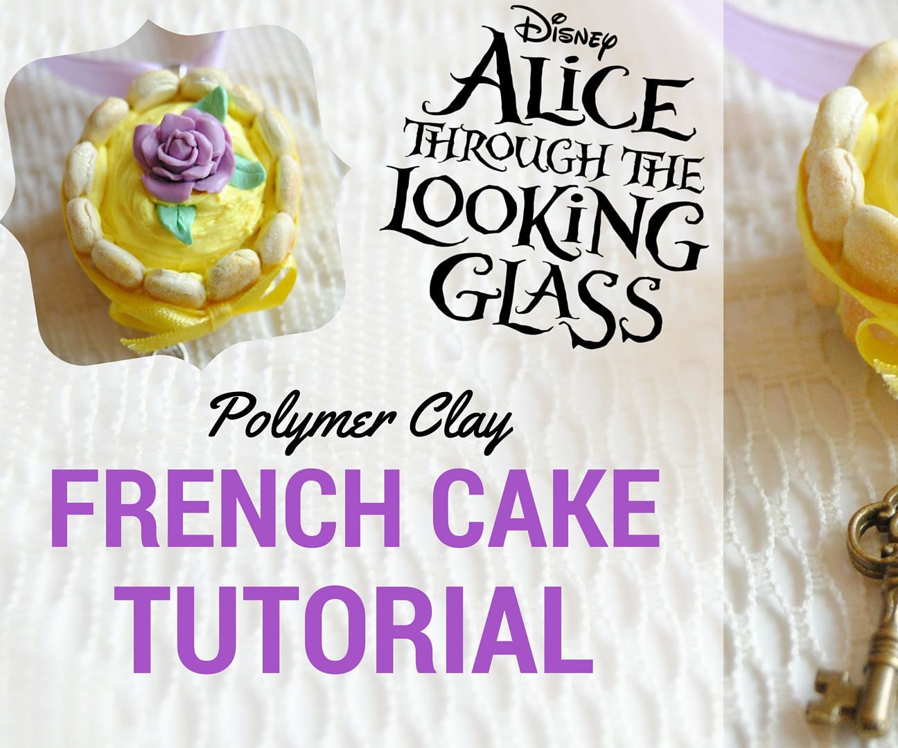 DIY Alice Through the Looking Glass Polymer Clay Cake TUTORIAL