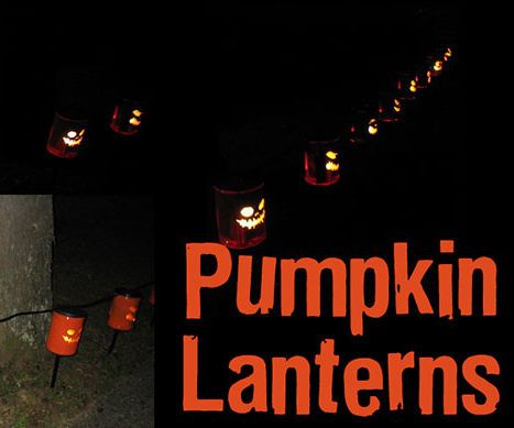 Yard Pumpkin Lanterns