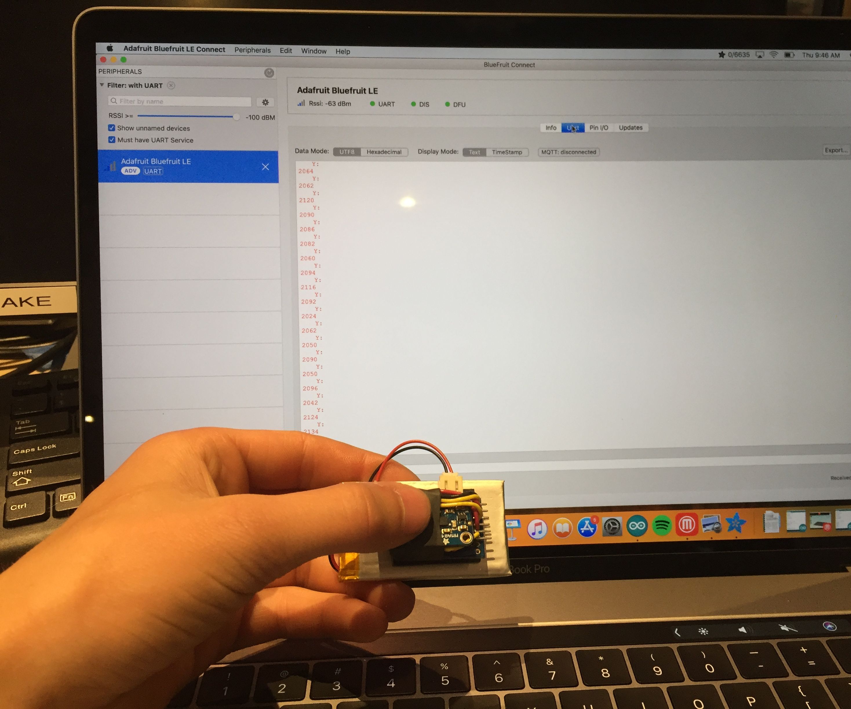 Wireless Serial Communication Using Bluefruit