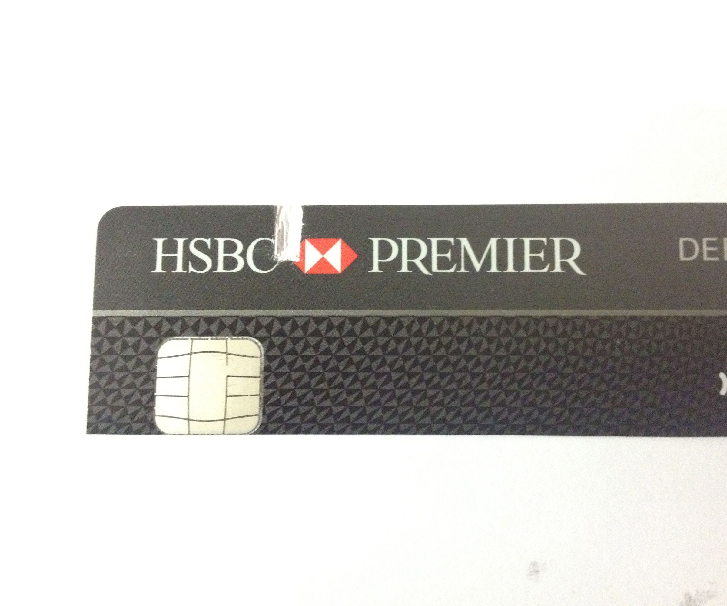 Disabling UK HSBC Premier Debit Card Contactless Payment