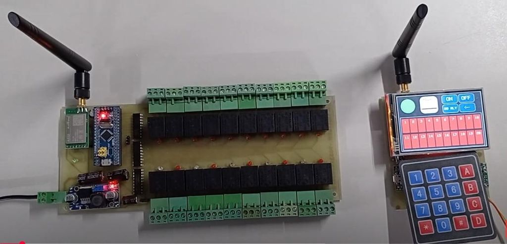 SMT32 Remote Control and Monitoring of 20 Relays With LORA - Instructables