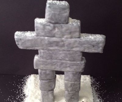 Balancing Rock Art (Inukshuk Cake)