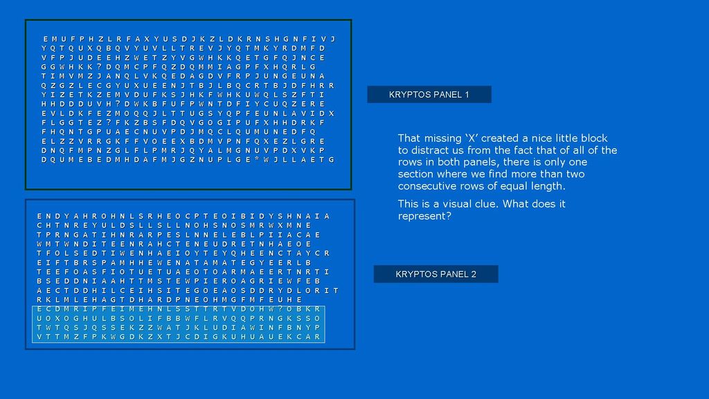 Kryptos Solution Serious Security: What 2000 Years Of Cryptography Can