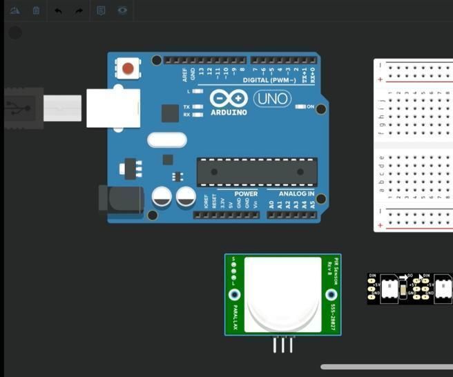 PIR SENSOR, NEOPIXEL STRIP AND LIGHT BULB (GROUP 3)