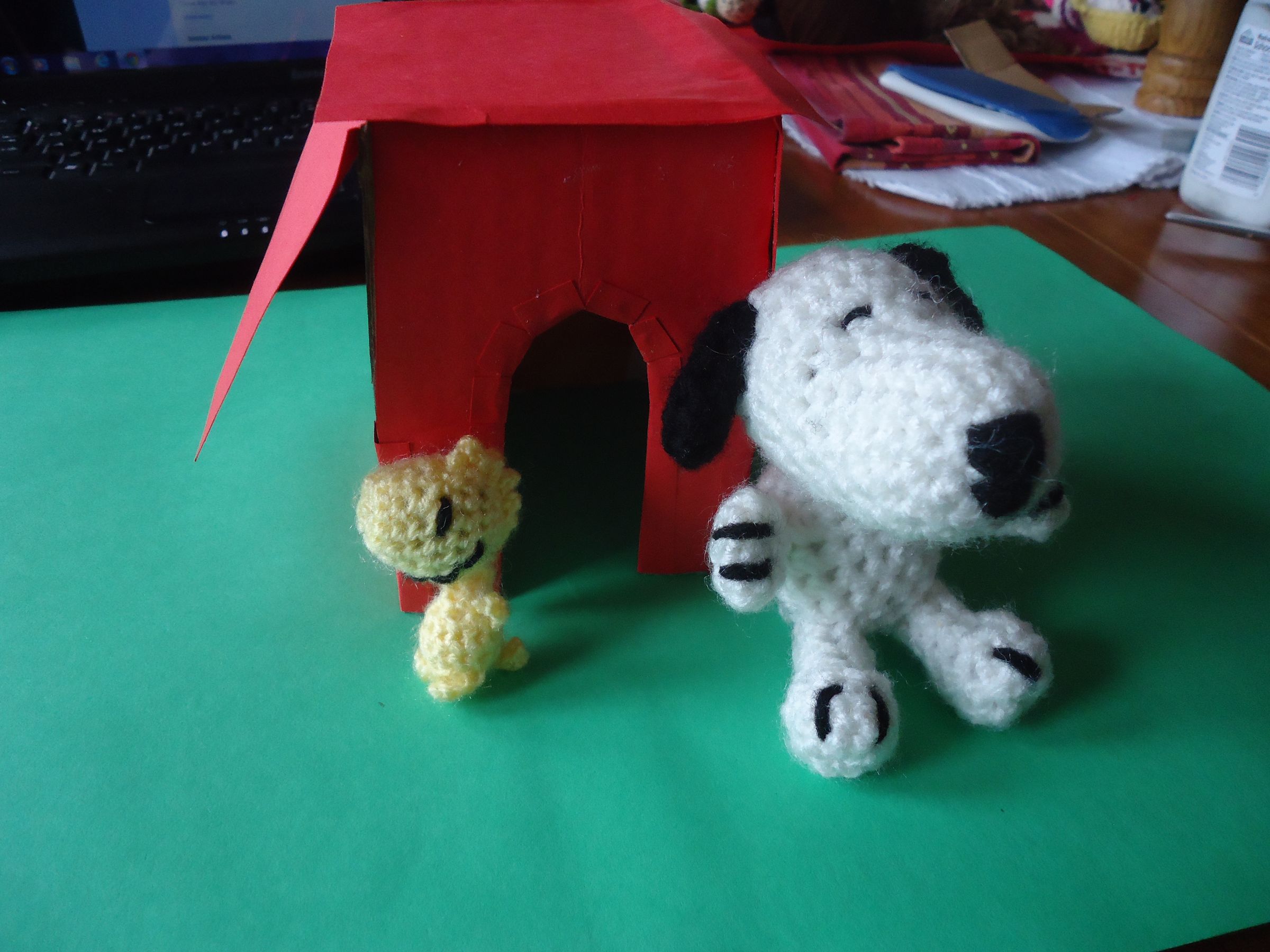 Snoopy/Woodstock/Doghouse Set! (Advanced Crochet Patterns)