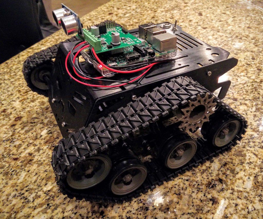DFRobot Devastator Tank Robot Part 2 Raspberry Pi Python Code 