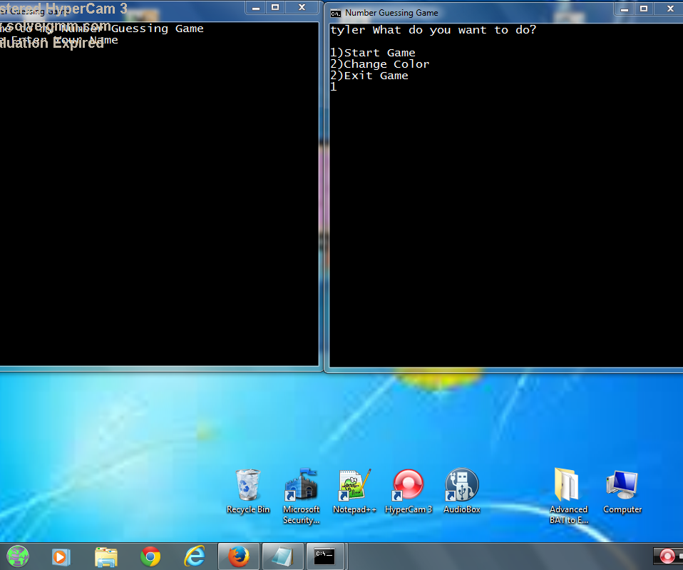 Making a Game With Notepad