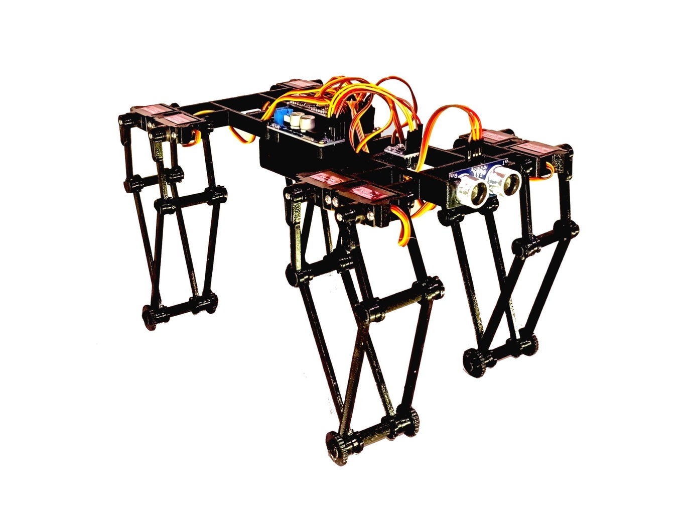 GorillaBot the 3D Printed Arduino Autonomous Sprint Quadruped Robot : 9 ...