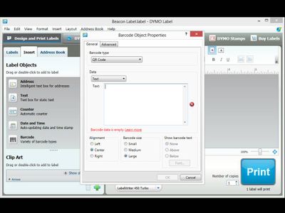 Choose TEXT and Paste URL