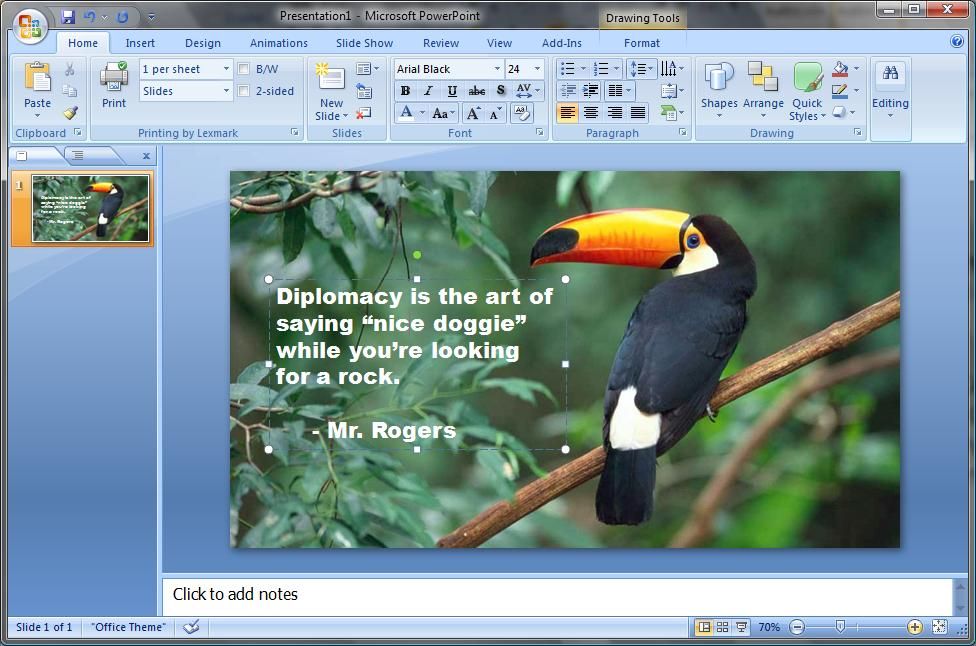 Build a Scolling Quotation Display