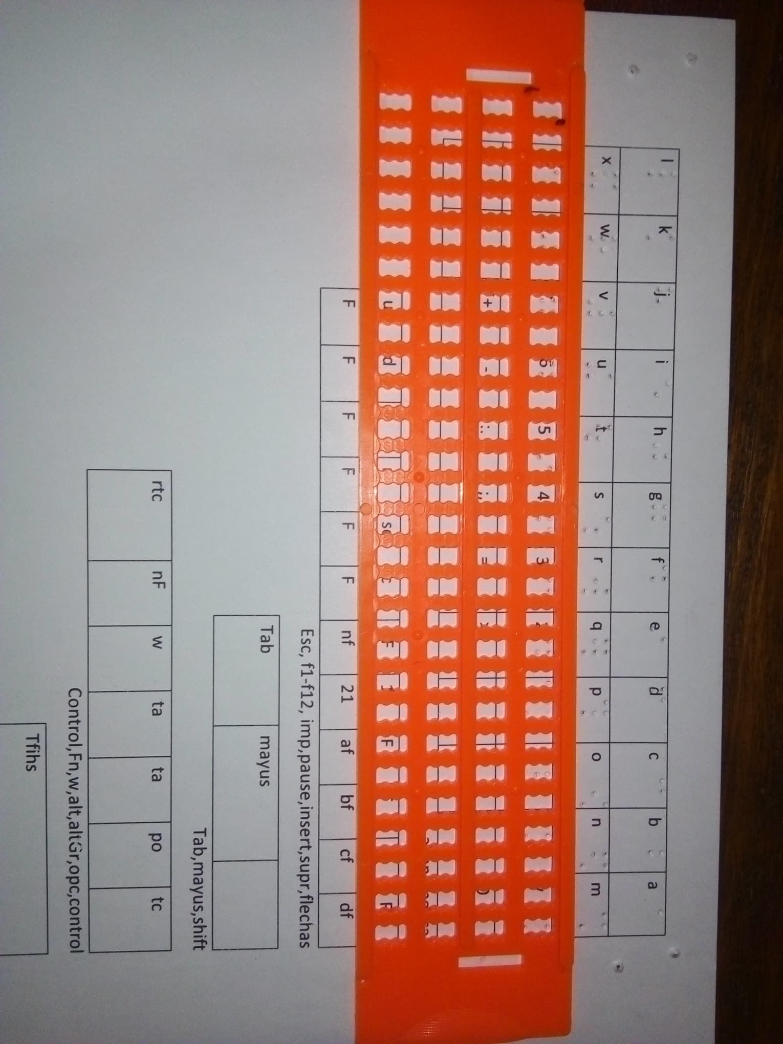 Braille Adapted Keyboard With Stickers for People With Different Visual Abilities 7 Steps