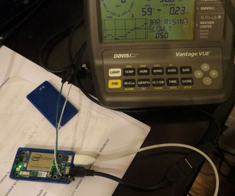 Intel Edison Weather Station Webserver (tiny)