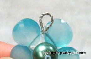 How to Make Flower Pendant Using Tear Drop Beads