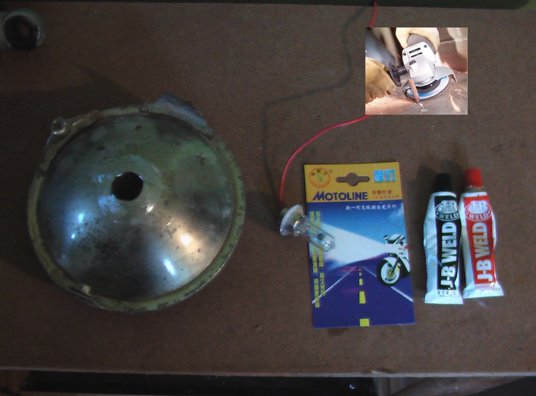 Reusing old motorcycle sealed headlights