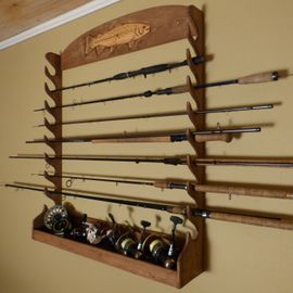 DIY Fishing Rod Storage Rack , Wallmounted : 15 Steps (with Pictures) - Instructables DIY Fishing Rod Storage Rack , Wallmounted : 15 Steps (with Pictures) - Instructables