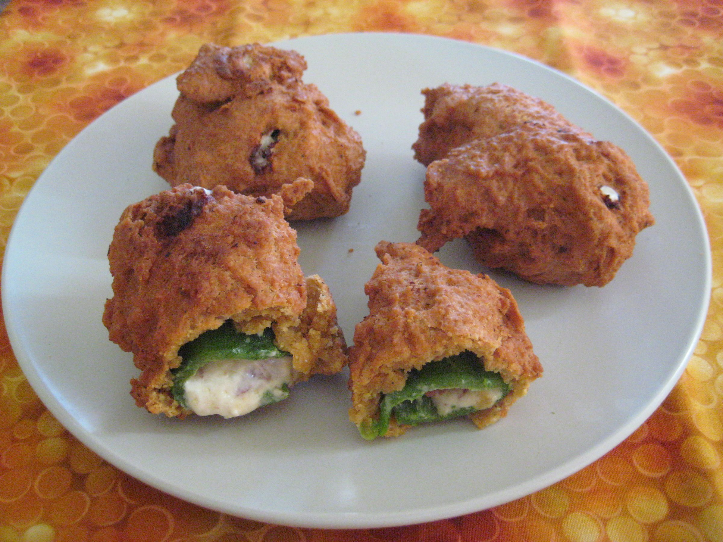 Beer Battered Bacon Stuffed Jalapenos