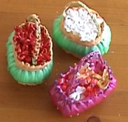 Sweet Basket from soap and plastic bags . How to .