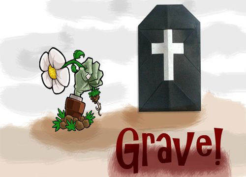 How to Make an Origami Halloween Grave With a Cross Decoration!