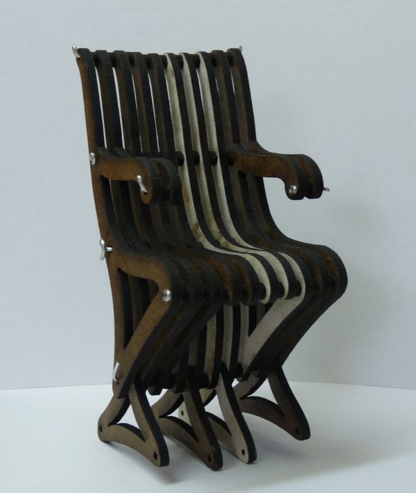 Flat-pack Chair Model (Using a Laser Cutter)