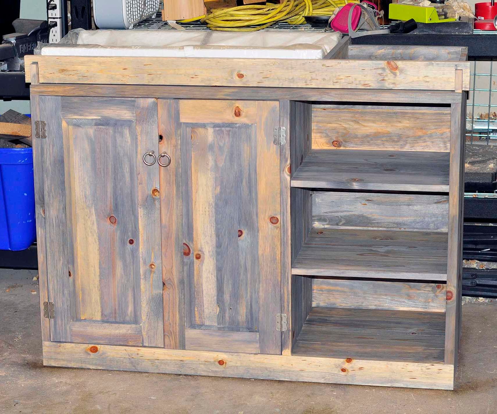 Baby Changing Table, Convertible Storage Cabinet