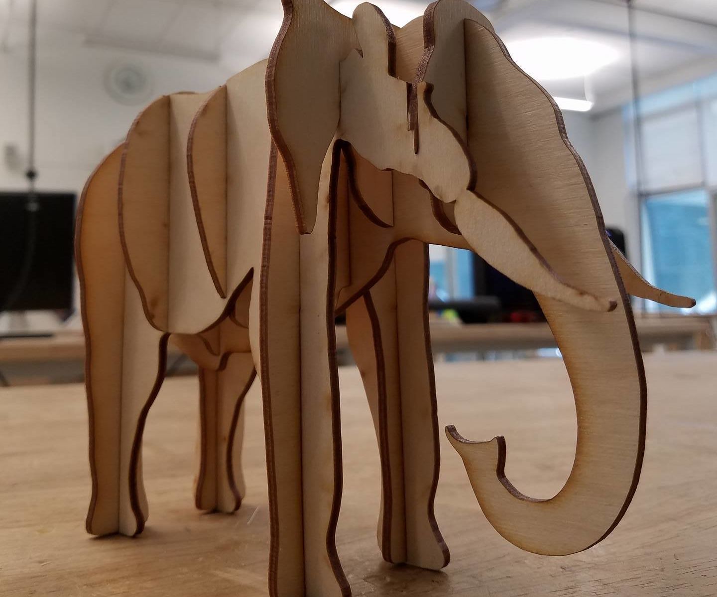 Laser Cut Elephant