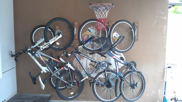 Homemade Bicycle Wall Mount