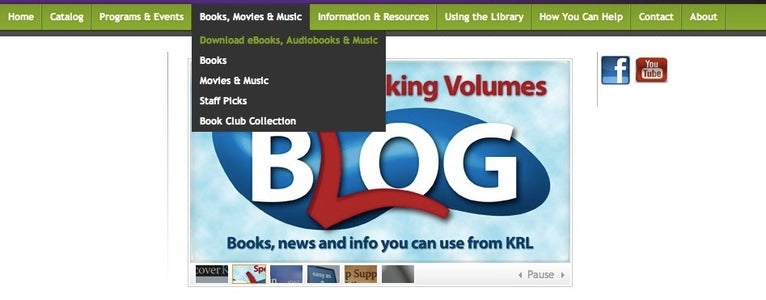 Logging on to the Library