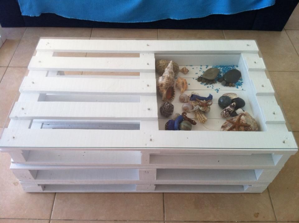 NEW LIVING ROOM PALLET TABLE FOR LETTING HOUSE
