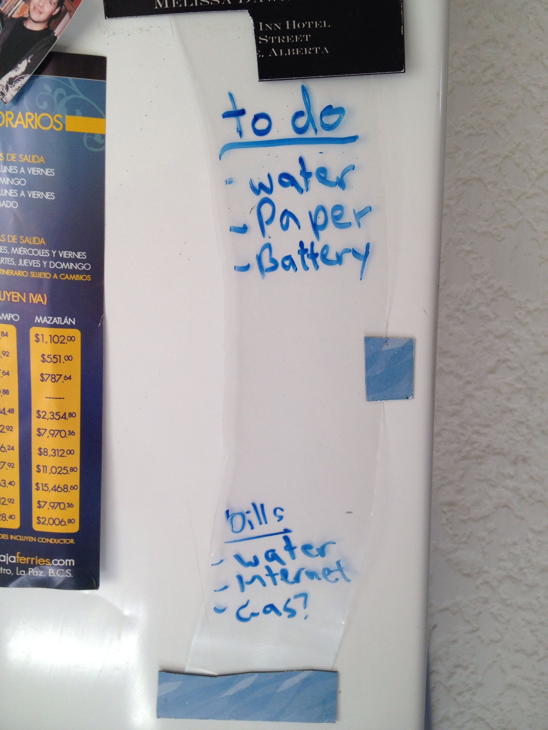 Free Whiteboard Fridge to Do List