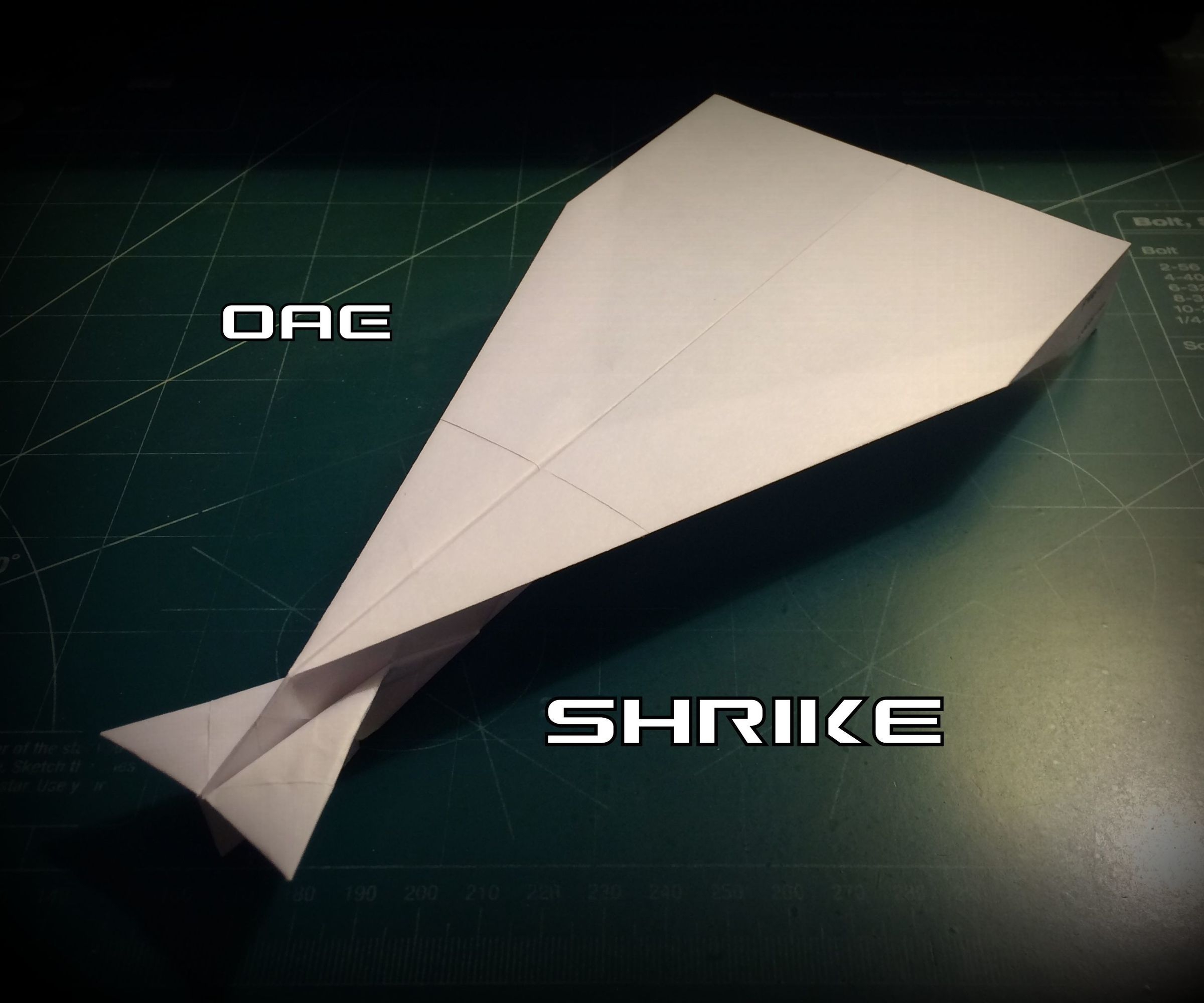 How to Make the Shrike Paper Airplane