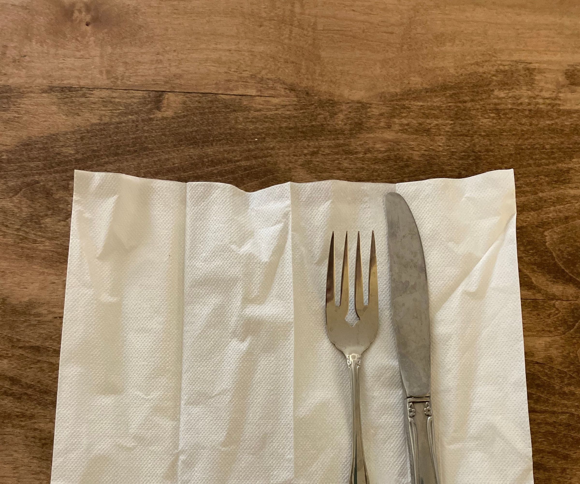 How to Roll Silverware 