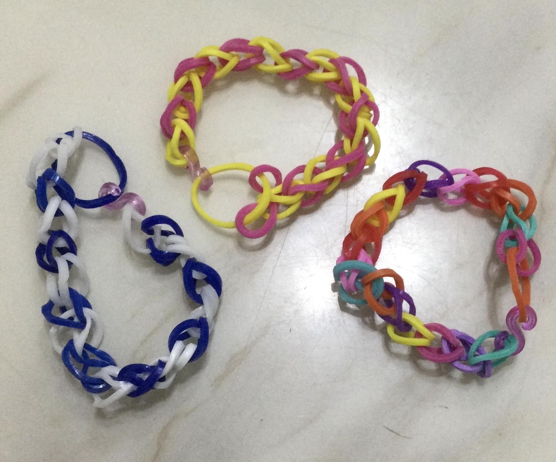 Step-by-Step Easy Loom Band Bracelet/Hair Srunchie