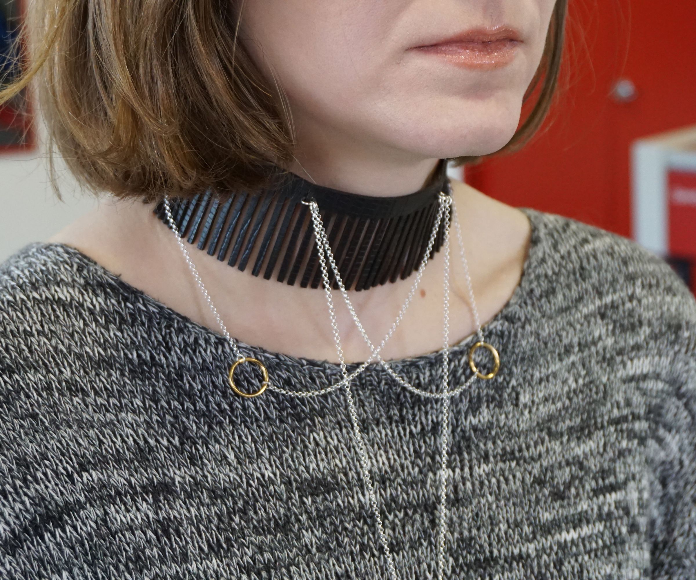 Laser Cut Leather | Neck Choker | Jewellery