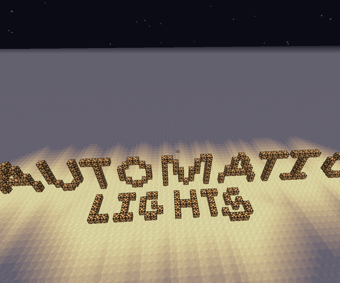 Automatic Lighting System in Minecraft 8 Steps Instructables