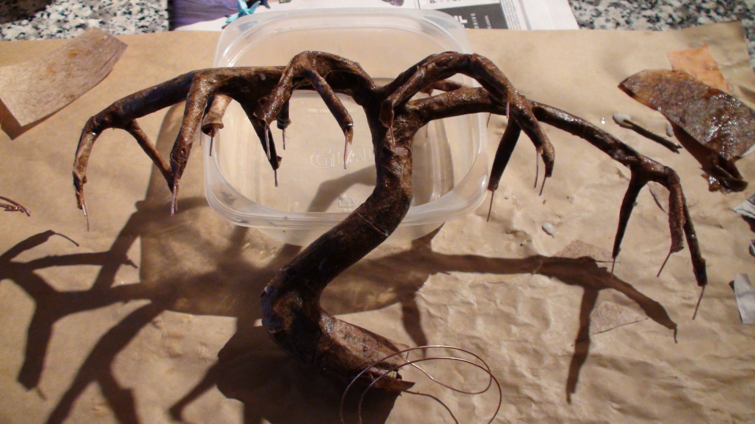 Origami Willow Bonsai 1 - the Trunk