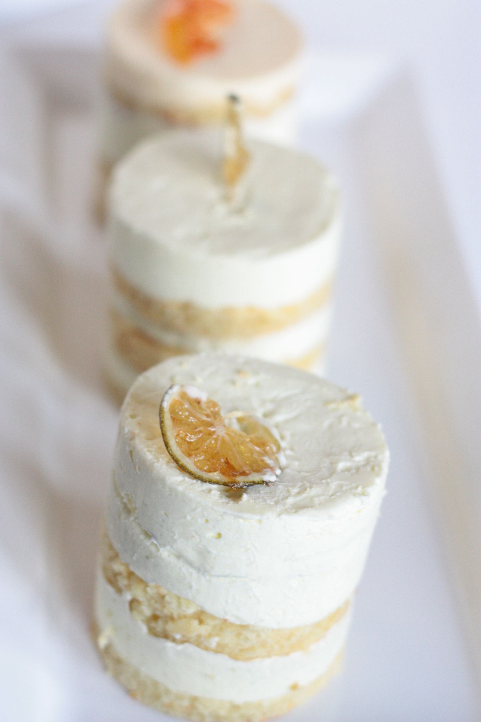 Orange Buttercakes With Lime Mousse