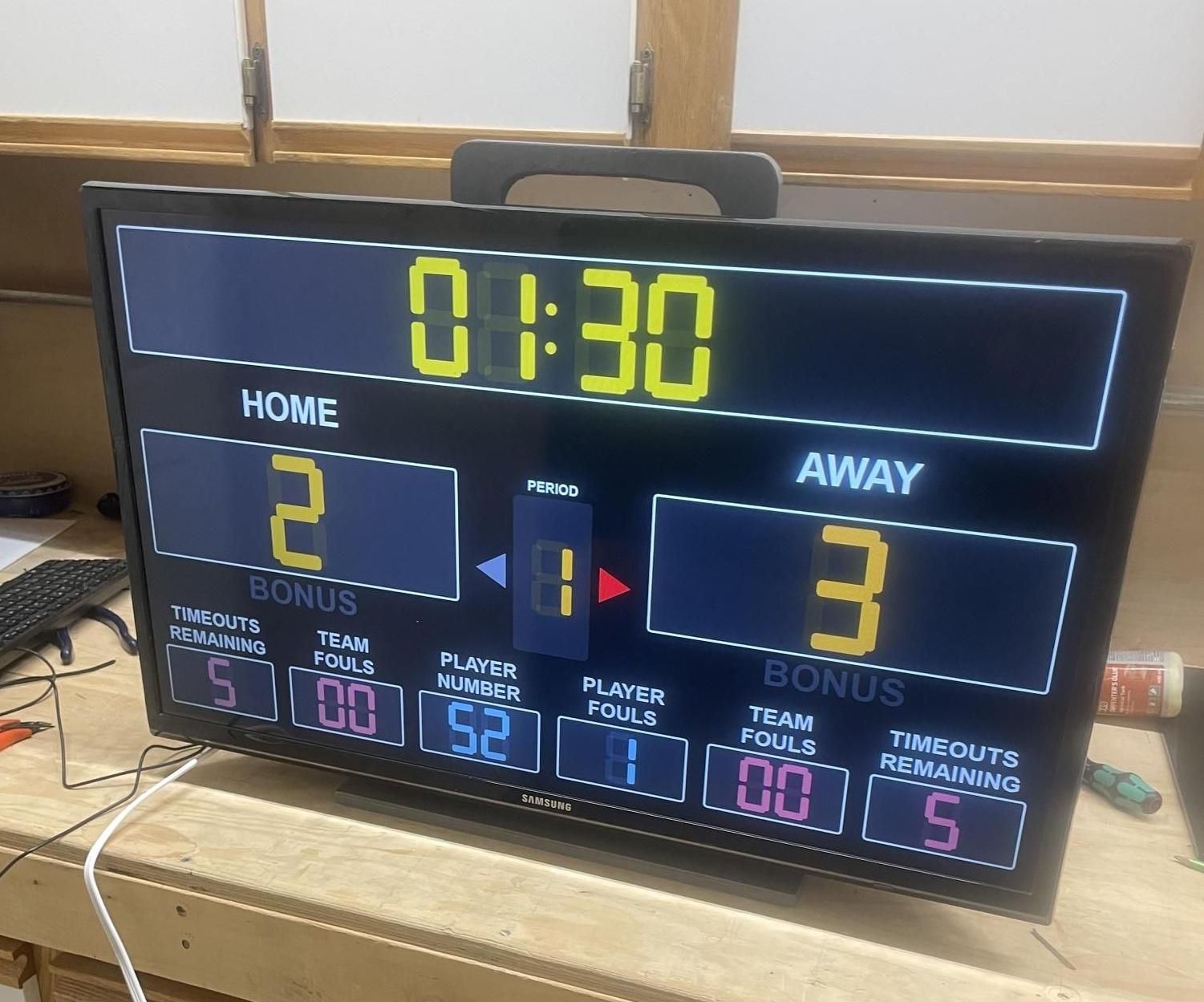 Basketball Portable Sports Scoreboard - DIY