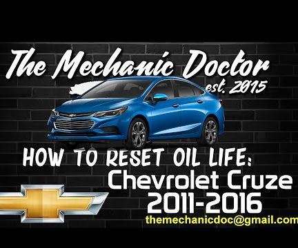 How to Reset Oil Life: Chevrolet Cruze 2011-2016. 